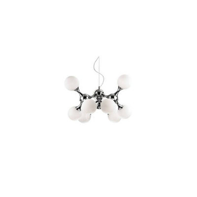 Ideal Lux Nodi Bianco  9 Light Small Molecular Ceiling Pendant ChromeE14 from B&Q