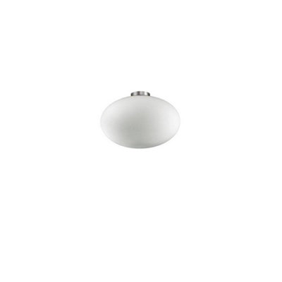 Ideal Lux Candy 1 Light Globe Ceiling Flush Light WhiteE27