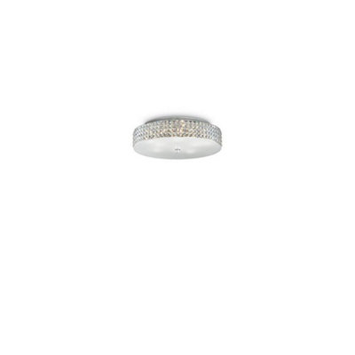 Ideal Lux Roma  9 Light Large Flush Ceiling Light ChromeG9 from B&Q