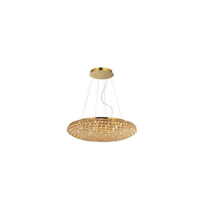 Ideal Lux King  12 Light  Large Ceiling Pendant GoldG9 from B&Q