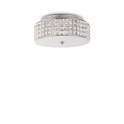 Luminosa Ing Luminosa Roma 4 Small Flush Ceiling Chrome, G9 Light