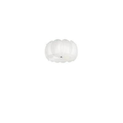 Ideal Lux Ovalino  5 Light Small Ceiling Flush Light WhiteE27