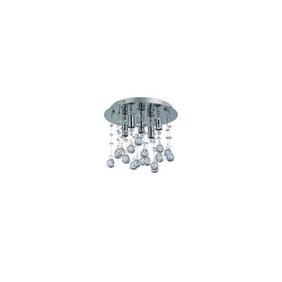 Ideal Lux Moonlight  5 Light  Small Ceiling Pendant ChromeG9 from B&Q
