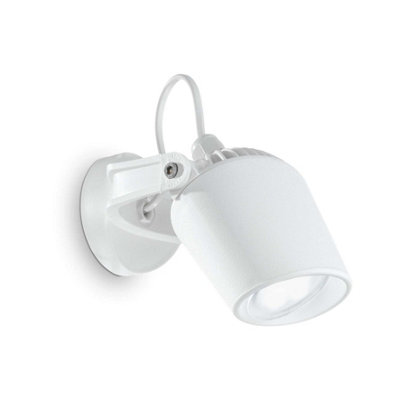 Luminosa Ing Luminosa Minitommy 1 Outdoor Wall Spot Ip66, Gu10 Light/White