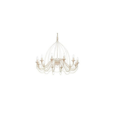 Ideal Lux Corte  12 Light Chandelier Rust Brown FinishE14 from B&Q