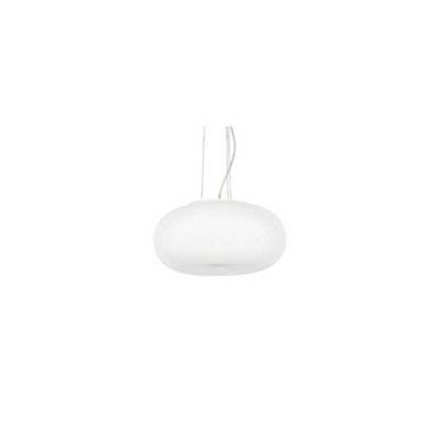 Ideal Lux Ulisse  3 Light  Large Globe Ceiling Pendant WhiteE27