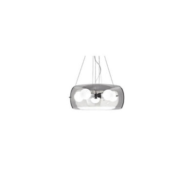 Ideal Lux Audi 5 Light Round Ceiling Pendant GreySmokeyE27 from B&Q