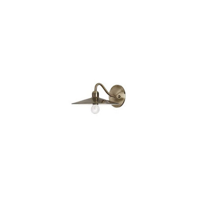 Ideal Lux Cantina 1 Light Indoor Dome Wall Light Antique BrassE14 from B&Q