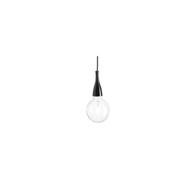 Ideal Lux Edison 1 Light Ceiling Pendant BlackE27 from B&Q