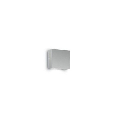 Ideal Lux Tetris 1 Light Outdoor Wall Light Grey Ip44G9 from B&Q