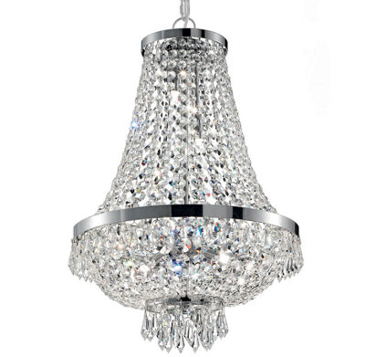 Ideal Lux Caesar Decorative Grand Chandelier ChromeG9 from B&Q