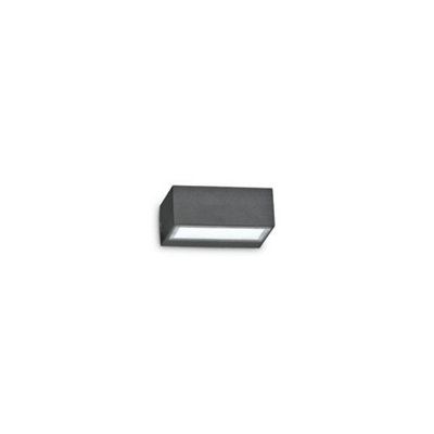 Ideal Lux Outdoor Twin Up Down Wall Light Anthracite Ip44G9 from B&Q