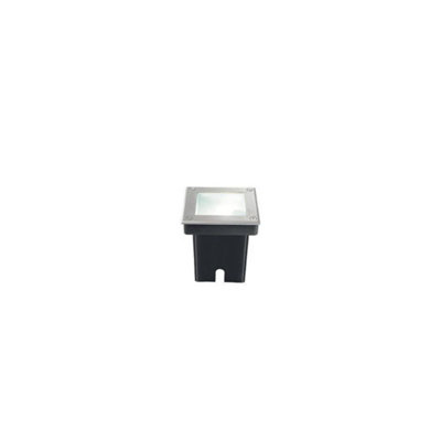 Ideal Lux Park 1 Light Square Recessed Spotlight Steel Ip65G9 from B&Q