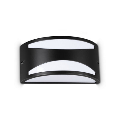Luminosa Lighting Luminosa Rex Outdoor Flush Wall Lamp Black 1X E27 Ip44 from B&Q