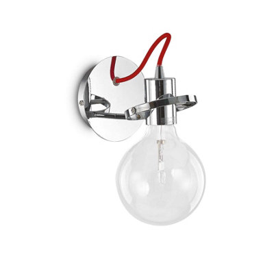 Luminosa Ing Luminosa Radio 1 Wall Chrome, E27 Light
