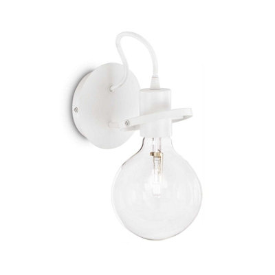B&Q -  Luminosa Radio 1 Light Wall Light WhiteE27