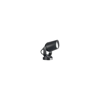 Ideal Lux Minitommy 1 Light Outdoor Spike Spotlight Black Ip66Gu10