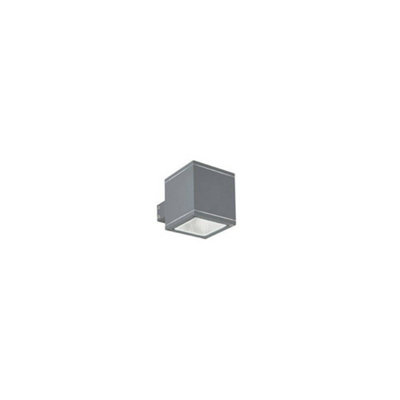 Ideal Lux Snif Square 1 Light Outdoor Up Down Wall Light AnthracitePutty Ip44G9 from B&Q