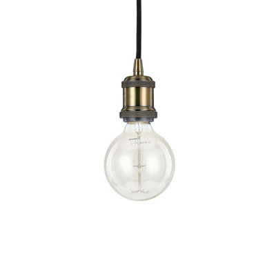 Ideal Lux Frida 1 Light Ceiling Pendant Burnished Finish from B&Q