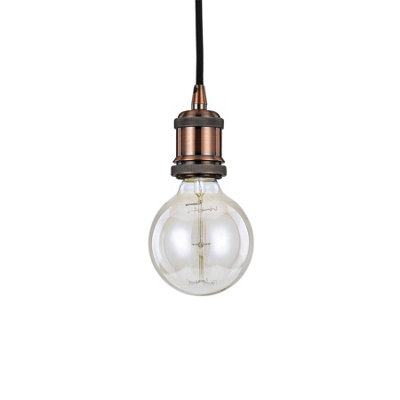 Ideal Lux Frida 1 Light Ceiling Pendant Copper from B&Q