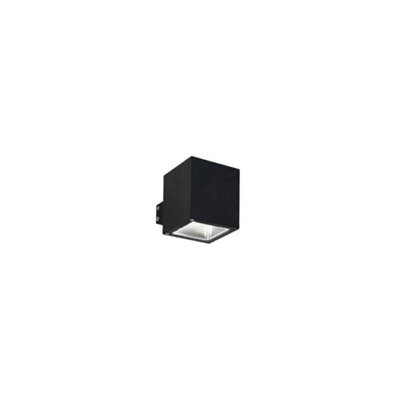 Ideal Lux Snif Square 1 Light Outdoor Up Down Wall Light BlackPutty Ip44G9 from B&Q