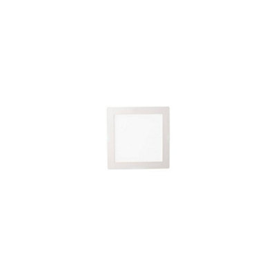 Ideal Lux Groove Led 1 Light Medium Square Warm Recessed Spotlight Panel White from B&Q