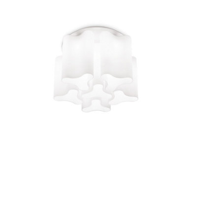 Netlighting Unisex White Compo 6 Light Ceiling Flush Light E27 Small - Image 4