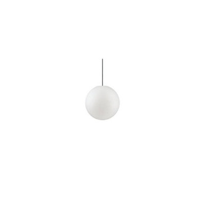 Ideal Lux Sole 1 Light Small Outdoor Globe Ceiling Pendant Light White Ip44E27 from B&Q