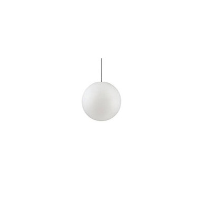 Ideal Lux Sole 1 Light Medium Outdoor Globe Ceiling Pendant Light White Ip44E27 from B&Q