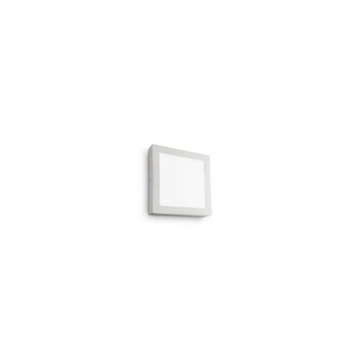 Ideal Lux Universal Led 1 Light Indoor Square Small Flush Light White from B&Q