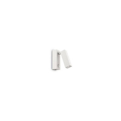 Ideal Lux Page Led 1 Light Square Wall Reading Light White from B&Q