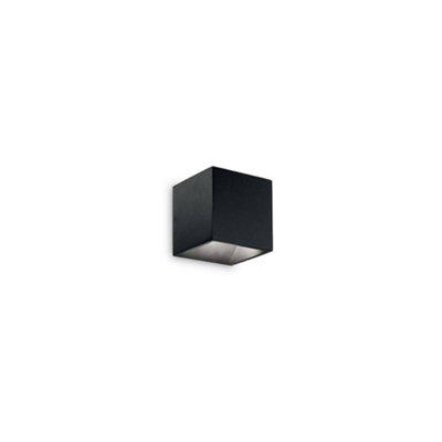 Ideal Lux Rubik Led 1 Light Outdoor Up Down Wall Light Black Ip44 from B&Q