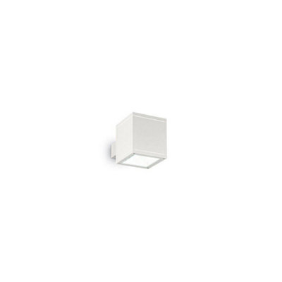 Ideal Lux Snif Square 1 Light Outdoor Up Down Wall Light WhitePutty Ip44G9 from B&Q