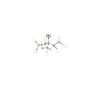 Ideal Lux Nodino  9 Light Medium Multi Arm Ceiling Flush Light WhiteG9 from B&Q