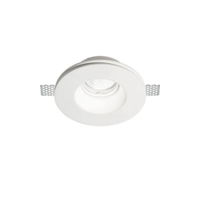 Ideal Lux Samba 1 Light Large Recessed Spotlight White from B&Q