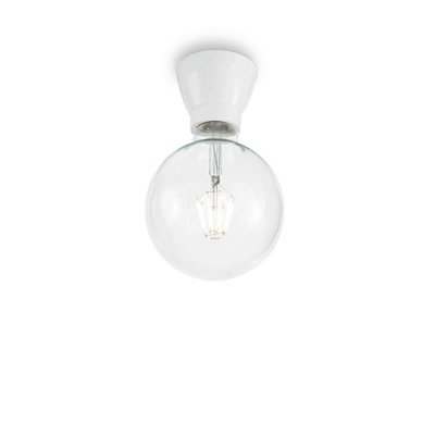Ideal Lux Winery 1 Light Ceiling Light White from B&Q