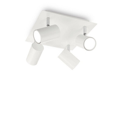 Ideal Lux Spot 4 Light Ceiling Light White from B&Q