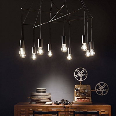 Ideal Lux Pop Light Cluster Ceiling Pendant Black