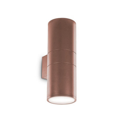 Ideal Lux Gun Outdoor Up Down Light Coffee Ip54E27 from B&Q