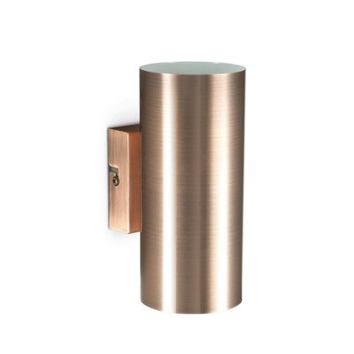 Ideal Lux Hot 2 Light Up & Down Wall Light Copper from B&Q