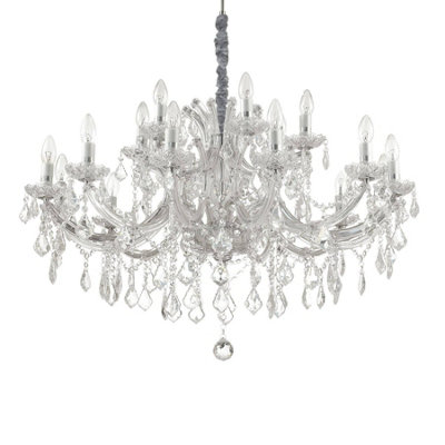 Luminosa Lighting Luminosa Napoleon Light Pendant Light Chrome from B&Q