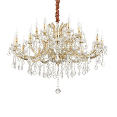 Luminosa Lighting Luminosa Napoleon Light Pendant Light Gold from B&Q