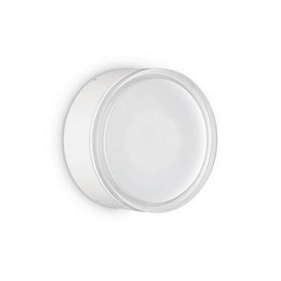 Ideal Lux Urano 1 Light Flush Ceiling Light White