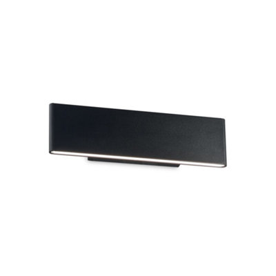 Ideal Lux Desk Integrated Led Indoor Wall Lamp 2 Lights Black 3000K from B&Q