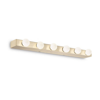 Luminosa Ing Luminosa Prive' 6 Wall Brass Light