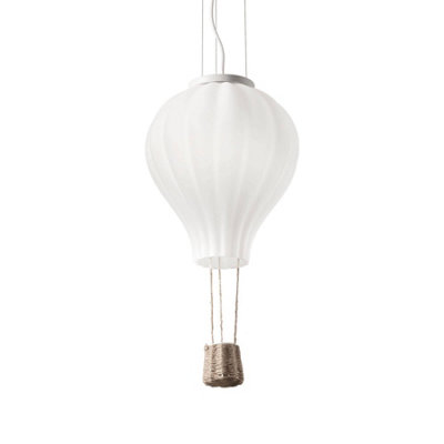 Ideal Lux Dream 1 Light Ceiling Pendant WhiteE27