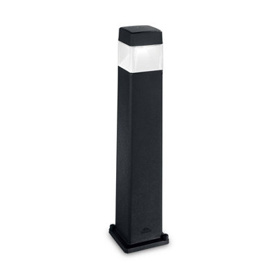 Ideal Lux Elisa 1 Light Outdoor Bollard Light Black Ip44 from B&Q