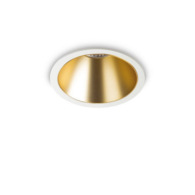 Luminosa Lighting Luminosa Game Round Recessed Downlight 3000K White/Gold
