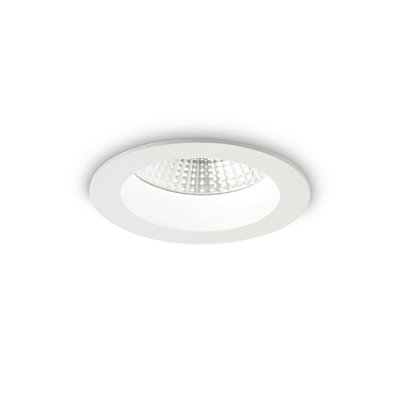 Ideal Lux Basic Led 1 Light Recessed Spotlight White Ip44 from B&Q