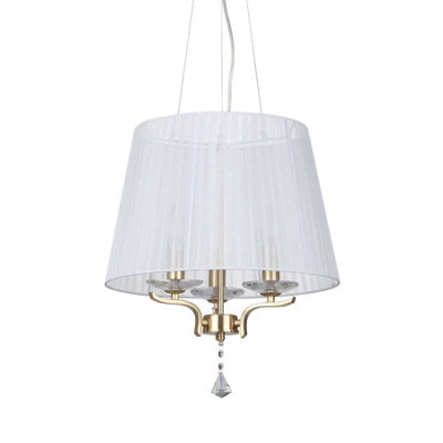 Ideal Lux Pegaso 3 Light Multi Arm Ceiling Pendant Light Satin Brass from B&Q